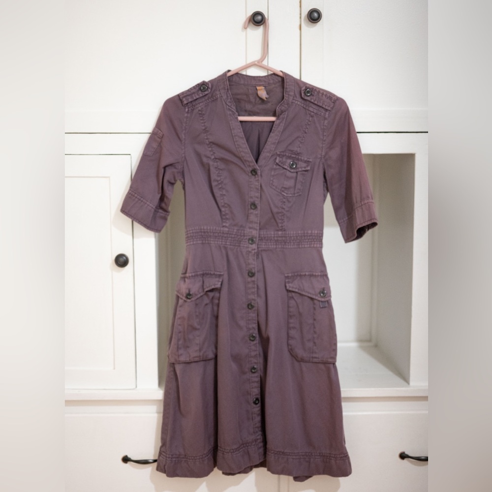 Anthropology Purple Dress